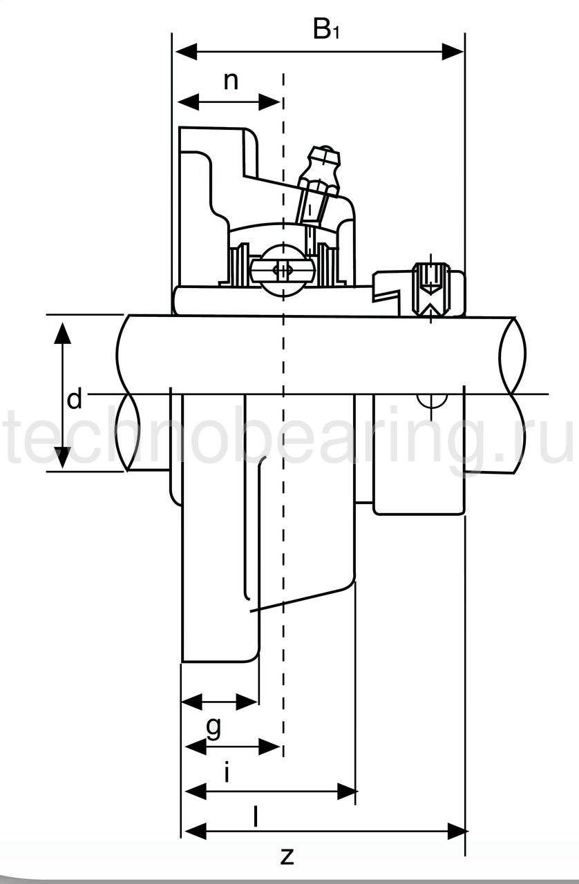 Подшипниковый узел HCF207 ISB