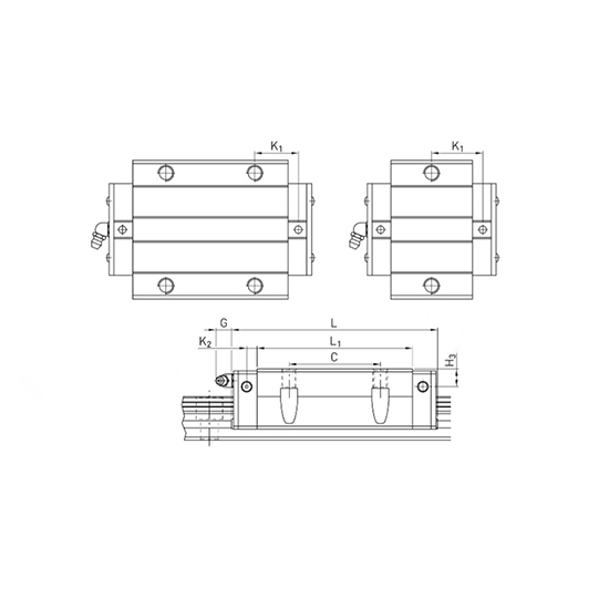 Каретка HCW35HCZAH (HGW35HCZAH) TECHNIX