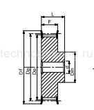 Шкив XL037/Z=30 Sati