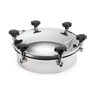 Люк круглый под давление нержавеющий DN400, пласт.ручки, TLTK400SHP TITAN LOCK