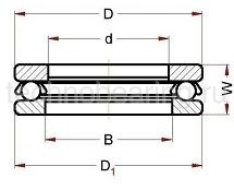 Высокотемпературный подшипник 51312 BHT 320°-350° BECO