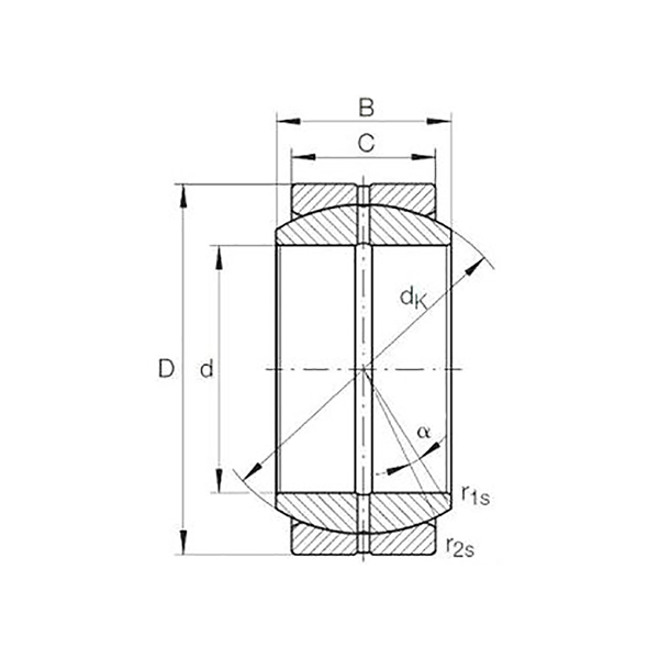 Подшипник GE15ES-2RS TECHNIX