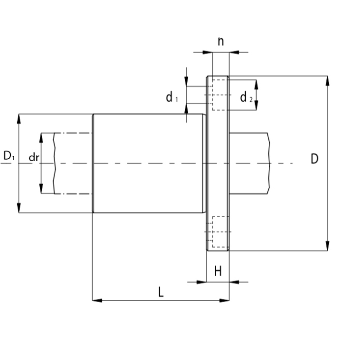 Линейный подшипник LMEK50-UU ISKRA