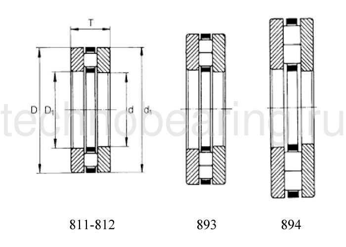 Подшипник 81106 TN NBS