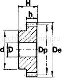 Зубчатая шестерня со ступицей, M=1,5, Z=25 PM27025 Sati