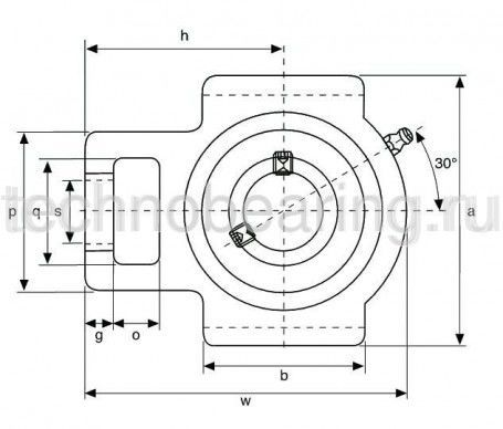 Подшипниковый узел UCT206 TECHNIX