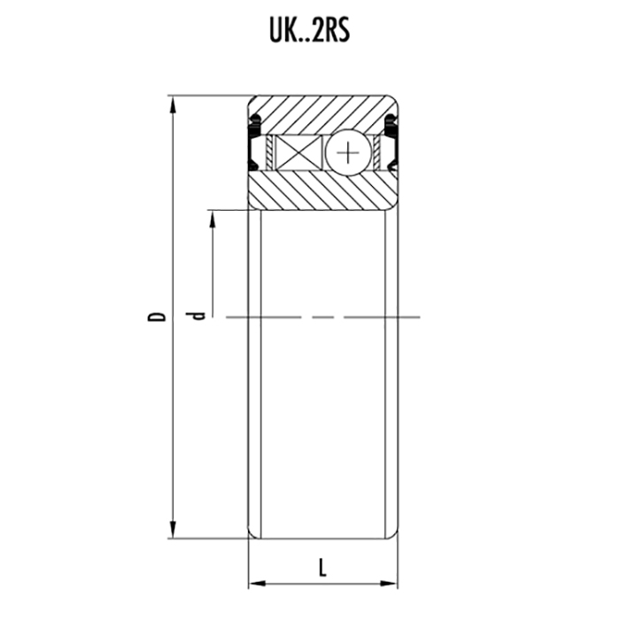 Обгонная муфта UK17-2RS (CSK17-2RS) ISKRA