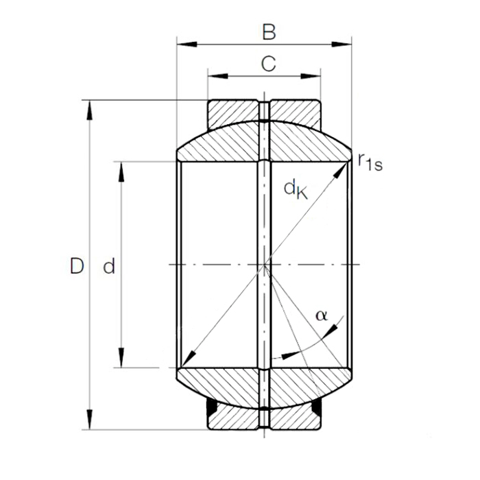 Подшипник GE16 ES-2RS (16x27x14) TECHNIX