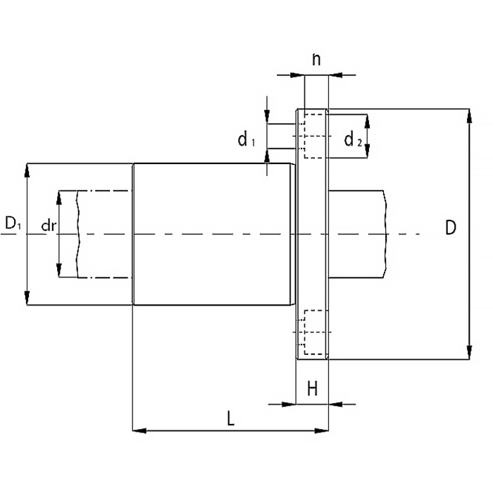 Линейный подшипник LMEF60-UU ISKRA