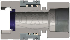 1/2in БРС серия P, розетка, резьба NPT 4PF4 DIXON