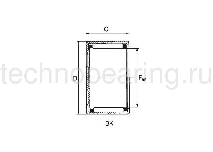 Подшипник BK0408TN NBS