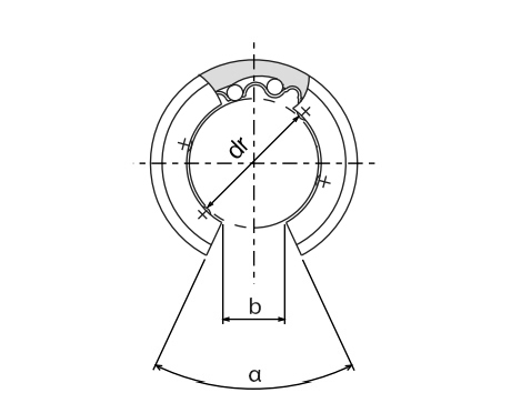 Линейный подшипник LME50-UU-OP ISKRA