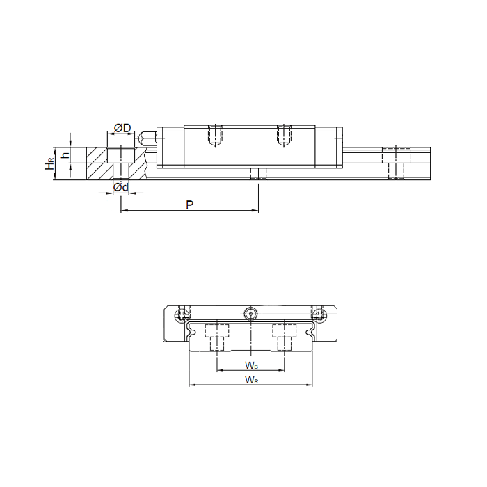 Направляющая MGWR15 ISKRA