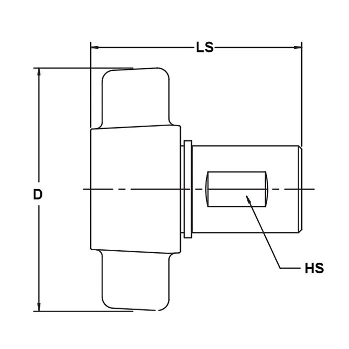 БРС серия W резьбовая, розетка с крыльчатой гайкой, латунь, резьба NPT, 1 1/4in TL10WFN TITAN LOCK