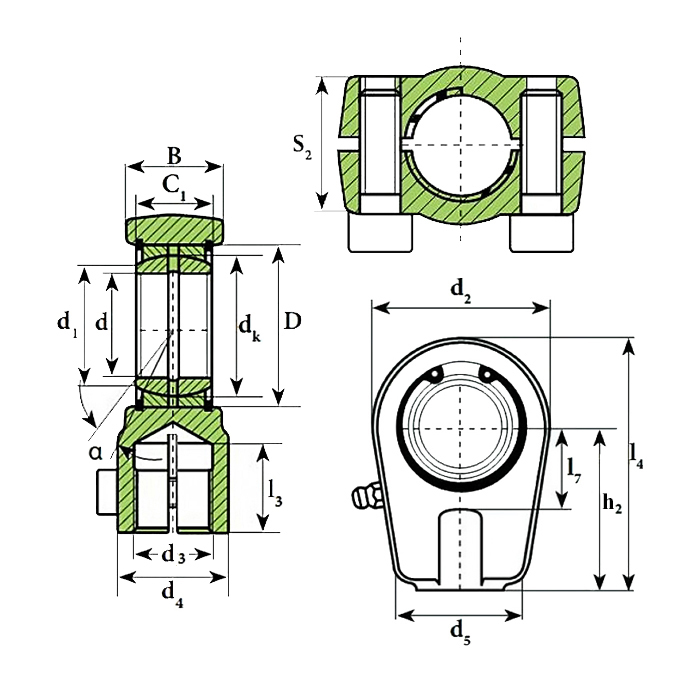 Шарнирный наконечник TAPRU550 ISKRA