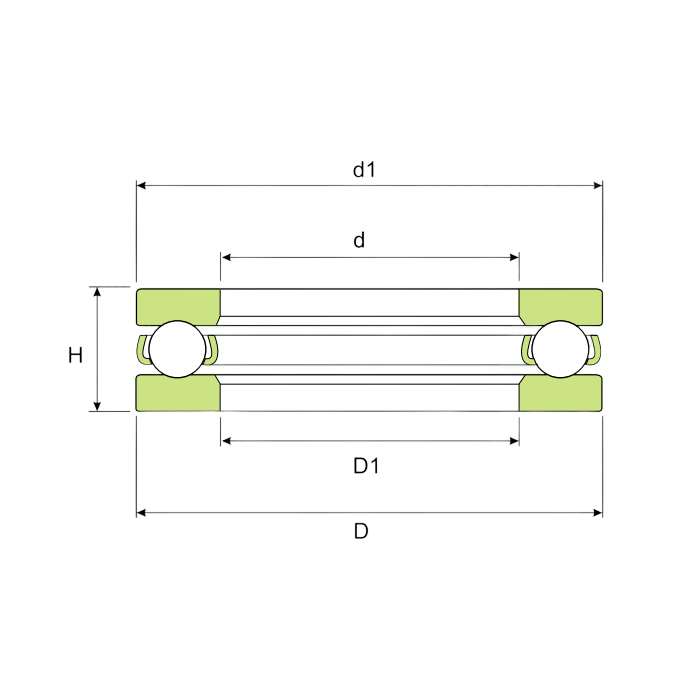 Подшипник 51120 ISKRA