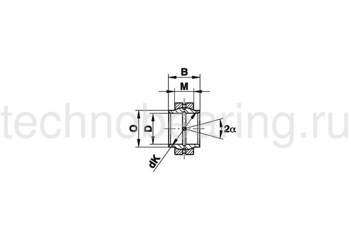 Подшипник GEZ25 ES-2RS ISB