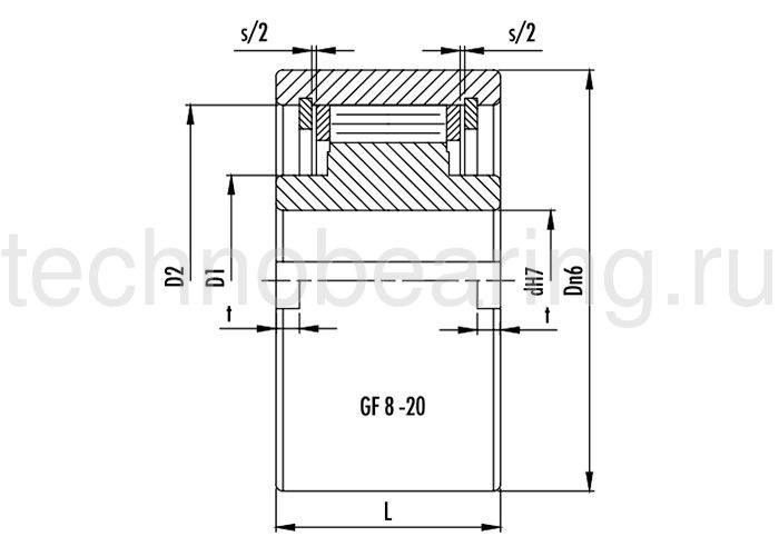 Обгонная муфта GF20 (NFR20) CTS