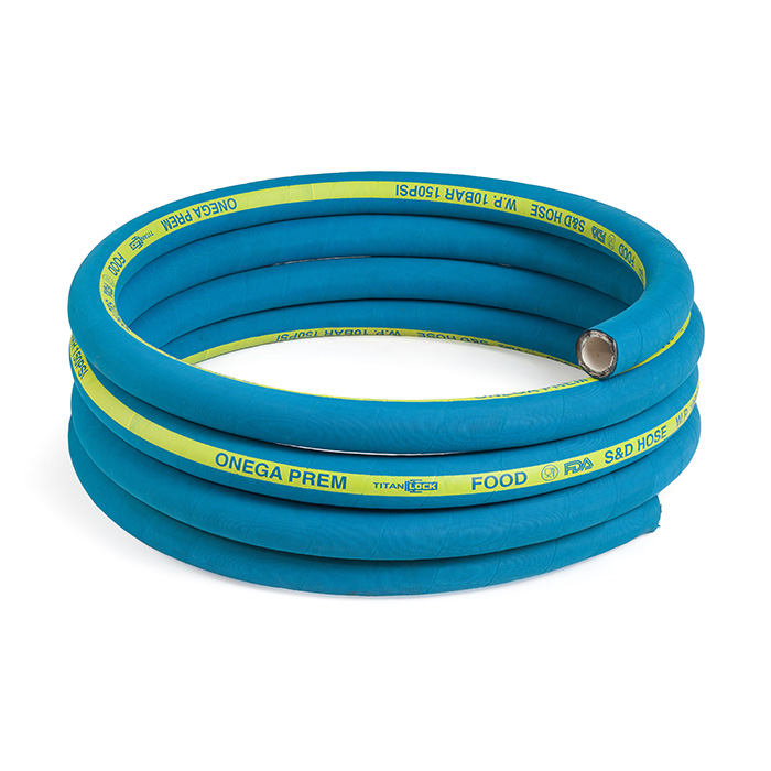 Пищевой рукав для жирных продуктов «ONEGA-PREM », нап/всас., вн. диам. 51мм, 10bar, NBR, TL050ON-PR TITAN LOCK