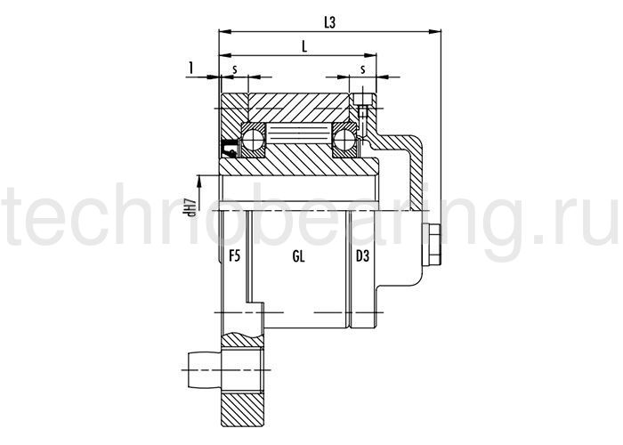 Обгонная муфта GL55F5D2 (GFR55F2F3) CTS