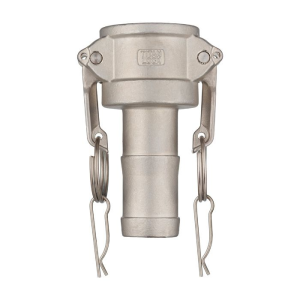 Камлок нержавеющий тип С серия "EcoLine" розетка с хвостовиком 2 1/2", AISI304, TL250CSS-EL TITAN LOCK