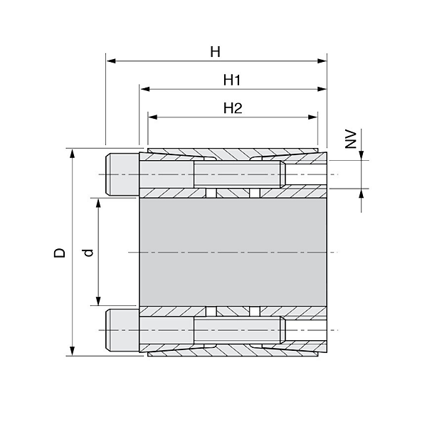 Зажимная втулка KLEE042 (PHF FX400-42x75) ISKRA