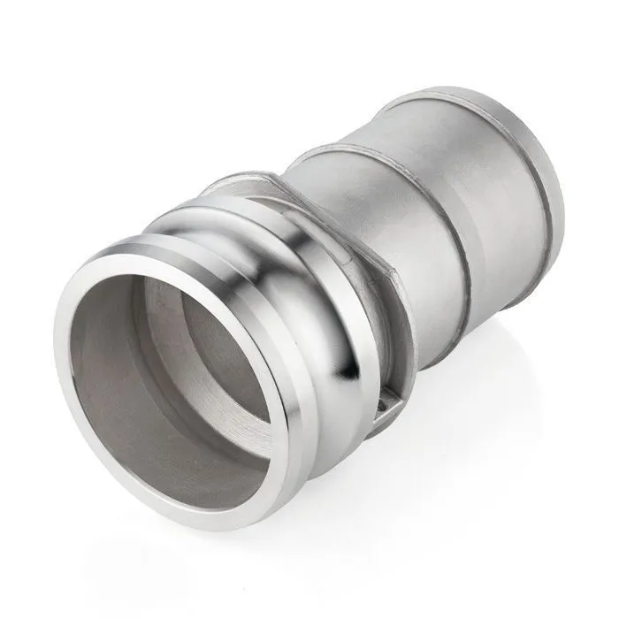 Камлок нержавеющий тип E, ниппель с хвостовиком 2 1/2", AISI316, TL250ESS316 TITAN LOCK