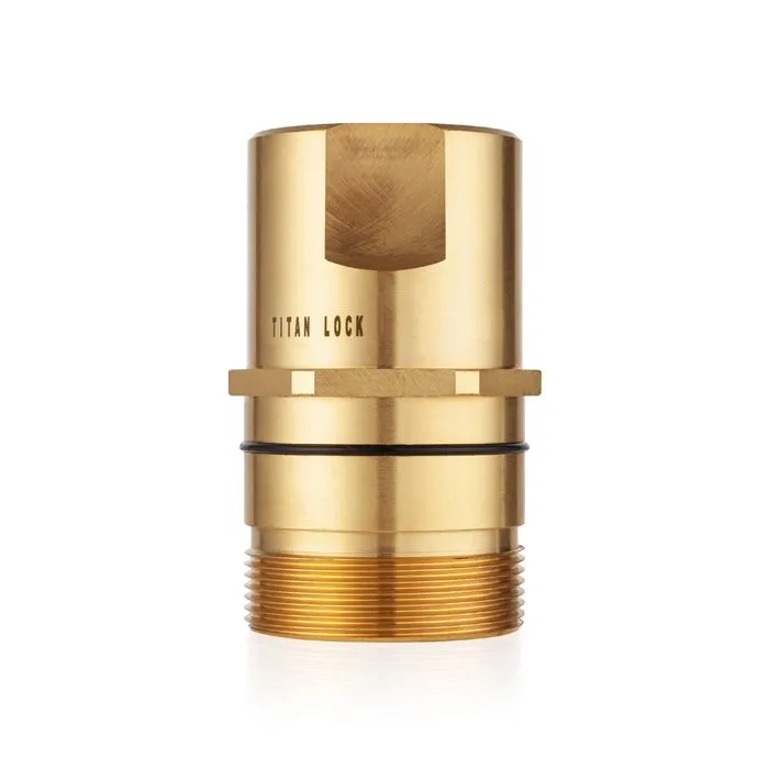 БРС серия W резьбовая, ниппель, латунь, резьба NPT, 1 1/4in TL10WMN TITAN LOCK