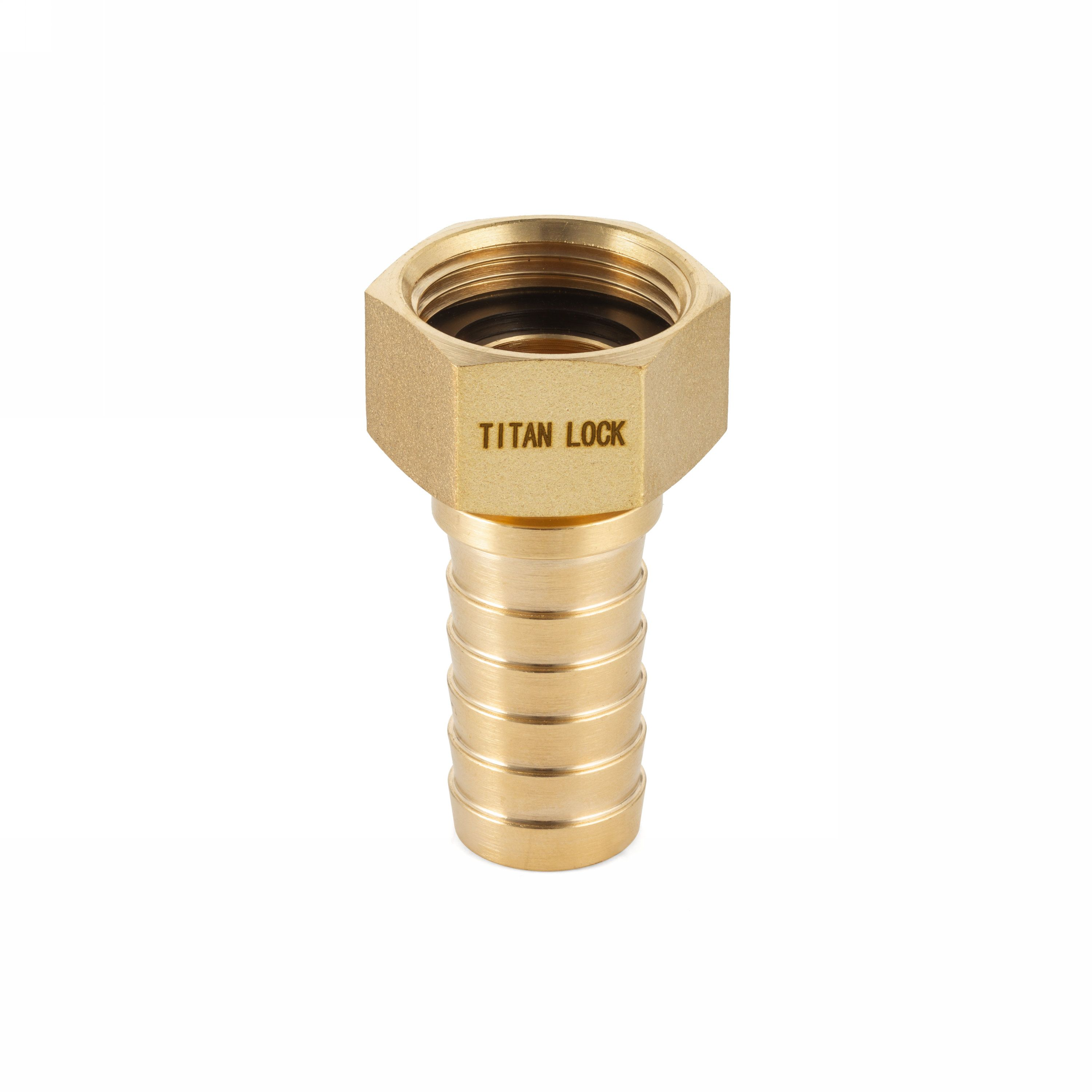 Штуцер для пара  DIN 2826, с концом под рукав, латунь, вн.резьба, 1/2" TLSTDIN-F1/2 TITAN LOCK