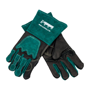 Краги сварочные КС-20 ПРЕМИУМ, (L), черно-зеленые КЕДР