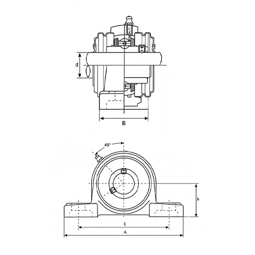 Подшипниковый узел UCP220 FKD