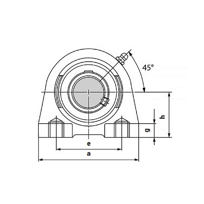 Подшипниковый узел UCPA210 ISKRA