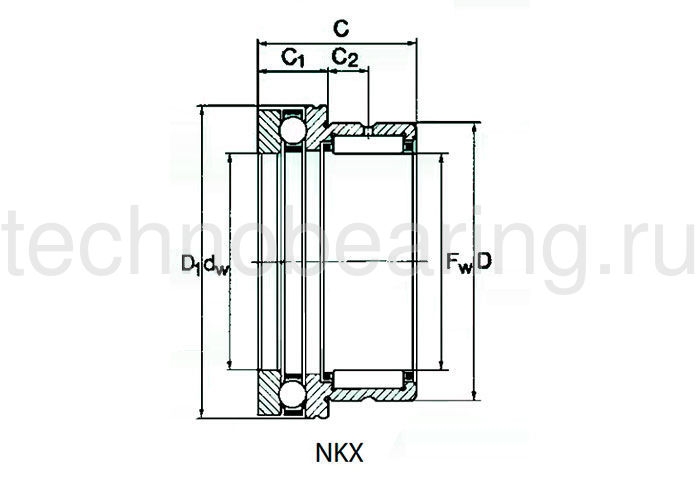 Подшипник NKX50 NBS