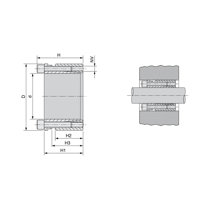 Зажимная втулка KLDA055 ISKRA