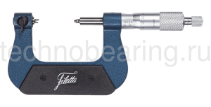 Микрометр гладкий для измерения резьбы 0 - 25/0,01 мм Filetta