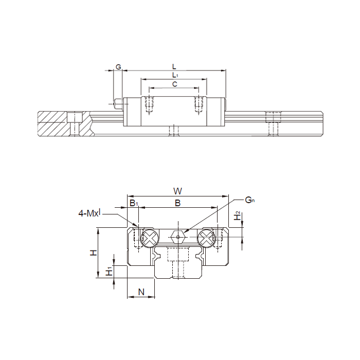 Каретка MGN15HZ0H ISKRA