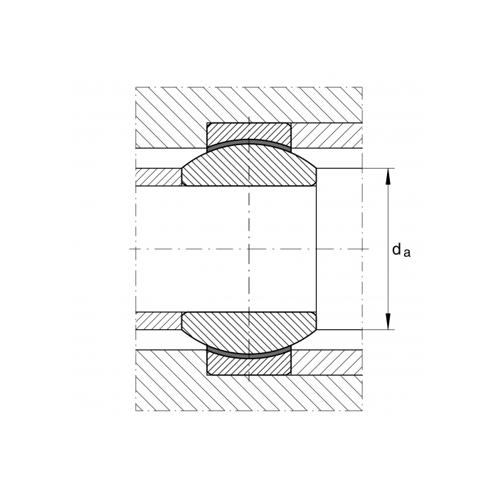 Подшипник GE70UK-2RS ISKRA