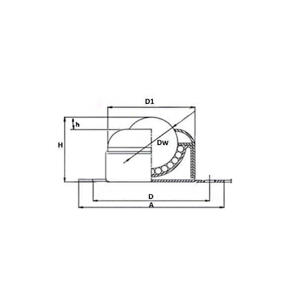 Шариковая опора CY18ACS/CS ISKRA