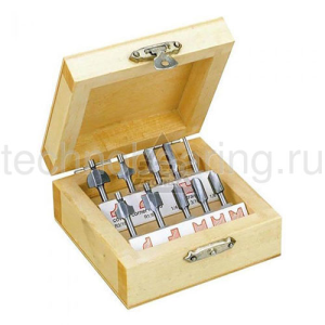 Набор профильных фрез по дереву, 10 шт 29020 Proxxon