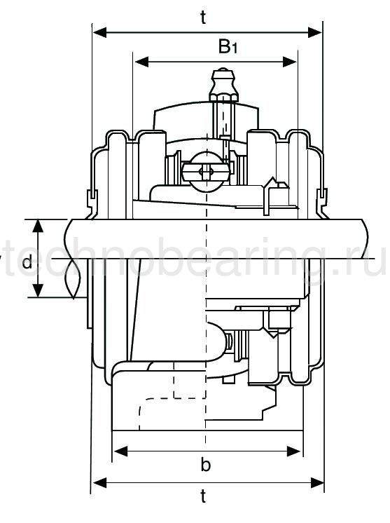 Подшипниковый узел UKP210 ISB
