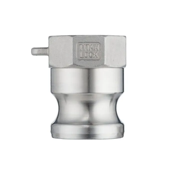 Камлок нержавеющий тип A ниппель, внутр. резьба BSP 2 1/2", AISI316, TL250ASS316 TITAN LOCK