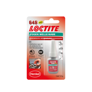 Вал-втулочный фиксатор высокотемпературный, быстроотверждаемый, блистер, 5 мл, 648 Loctite