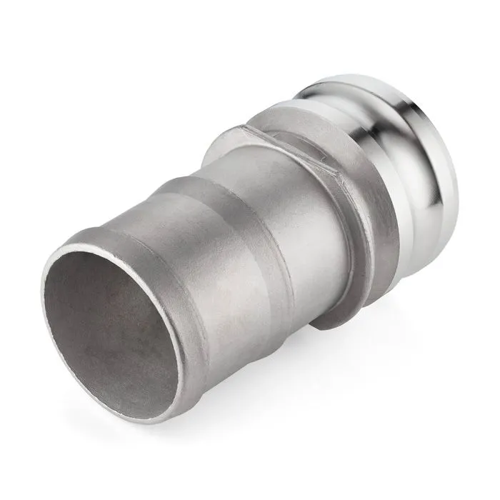 Камлок нержавеющий тип E, ниппель с хвостовиком 2 1/2", AISI316, TL250ESS316 TITAN LOCK