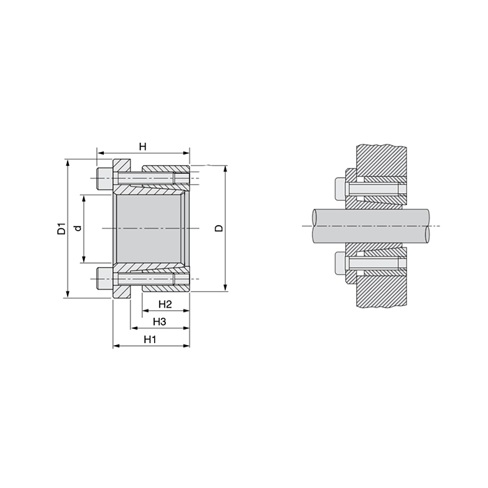 Зажимная втулка KLAB140 (PHF FX51-140x190) ISKRA