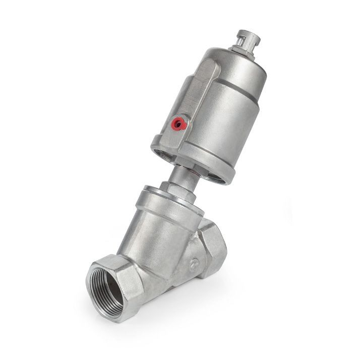 Седельный клапан наклонный, нерж. 304 с пневмоприводом (нерж.), DN40 TL40CPAVS TITAN LOCK