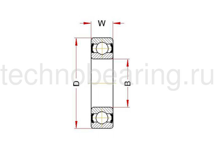 Высокотемпературный подшипник 6008 BHTS ZZ 280° BECO