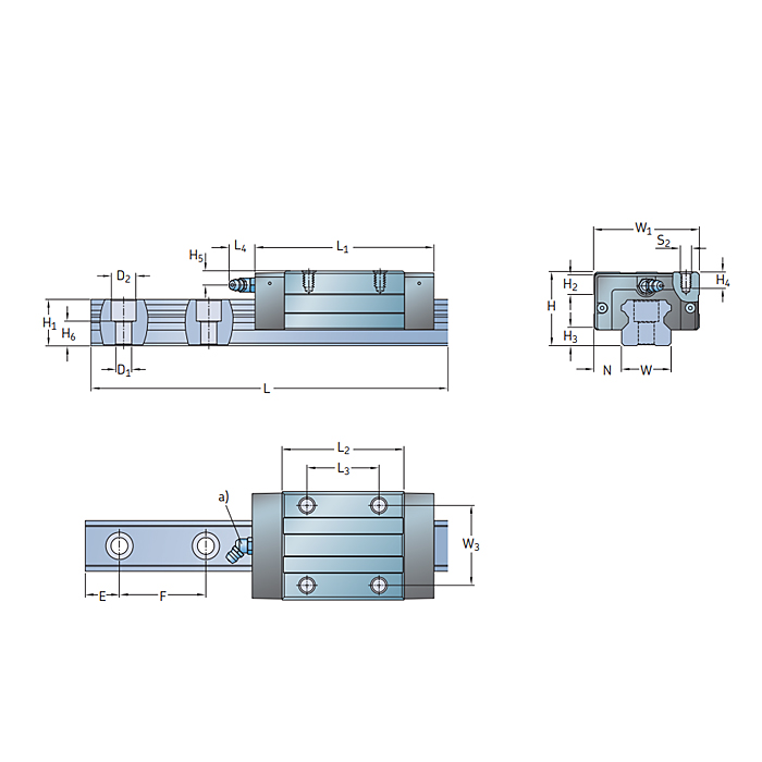 Каретка LLTHC 15 U T1 P3 SKF
