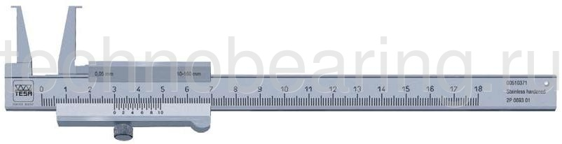 Штангенциркуль для выточек 35 - 300 мм, 0.02 мм 00510393 Tesa