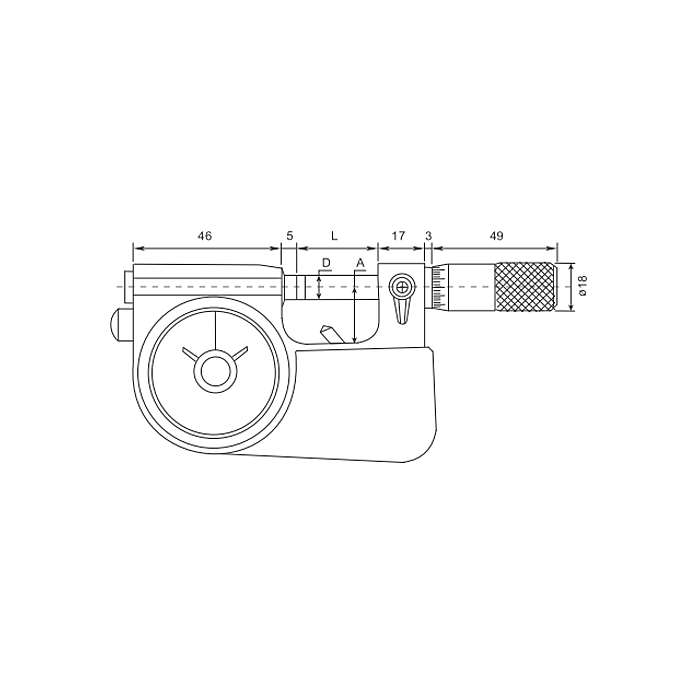 Микрометр рычажный 25-50мм/0,001мм, 4146-1010 Dasqua