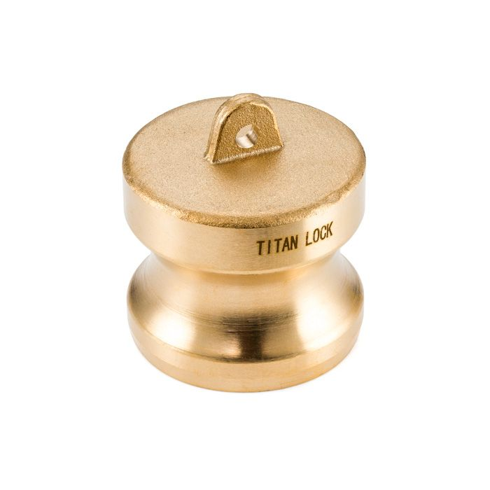 Камлок латунный тип DР, заглушка для розетки 2 1/2", TL250DPBR TITAN LOCK